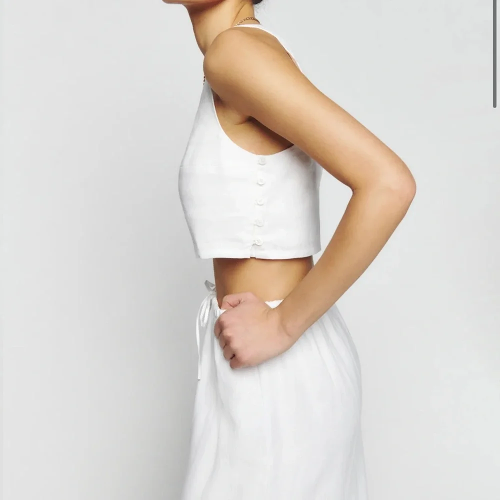 REFORMATION Amir linen two piece